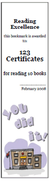library bookmark design