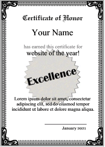 certificate template, seal, formal, simple