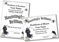 Free Printable Blank Halloween Certificates PRINTABLE TEMPLATES