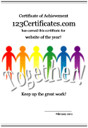 team work certificates templates printable