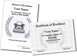 essay contest certificate template