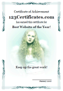 certificate border with picture of an angel