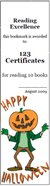 Halloween bookmark background