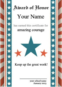 certificate, USA border