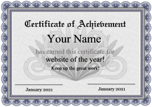 certificate template free