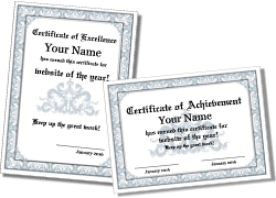 Certificate Templates to Edit and Print