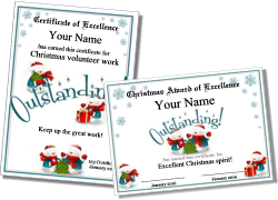 snowman certificate template