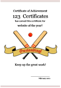 printable cricket certificates