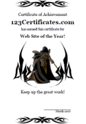 fantasy certificate template