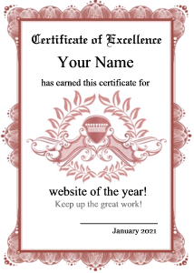 formal certificate template