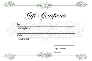 printable gift certificate templates