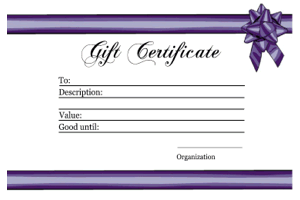 blank gift certificate template
