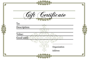free online gift certificate maker template