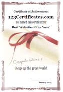 graduation award certificate with photo border