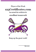 printable lacrosse award certificate