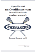 free lacrosse certificate for kids