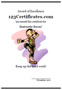 cool karate certificate border