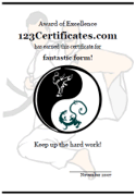 martial arts award certificate template