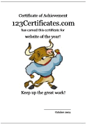bulls award certificate template