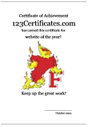 certificate border with flames