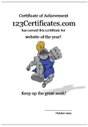 knights certificate template