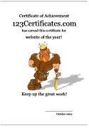 vikings award certificate template