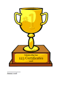 first place trophy template