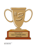 Printable trophies trophy certificate templates with personalized name 