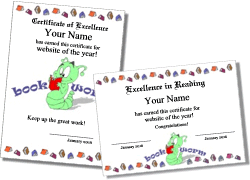 reading certificate templates for kids