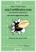 rugby award template to print
