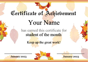 back to school, certificate template