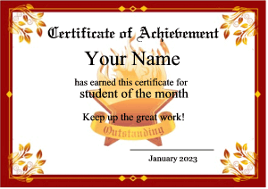 cool certificate template for kids