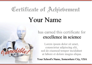 robotics certificate template