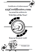 award certificat template for boys