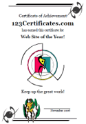 monster award certificate template