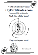 robot award certificate template