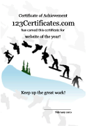 free printable snowboarding award template