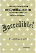 cute award certificate