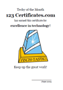 computer award certificate template