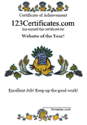 holiday award certificate design