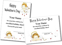 gift certificate valetines template word free download