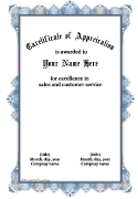 certificate word template