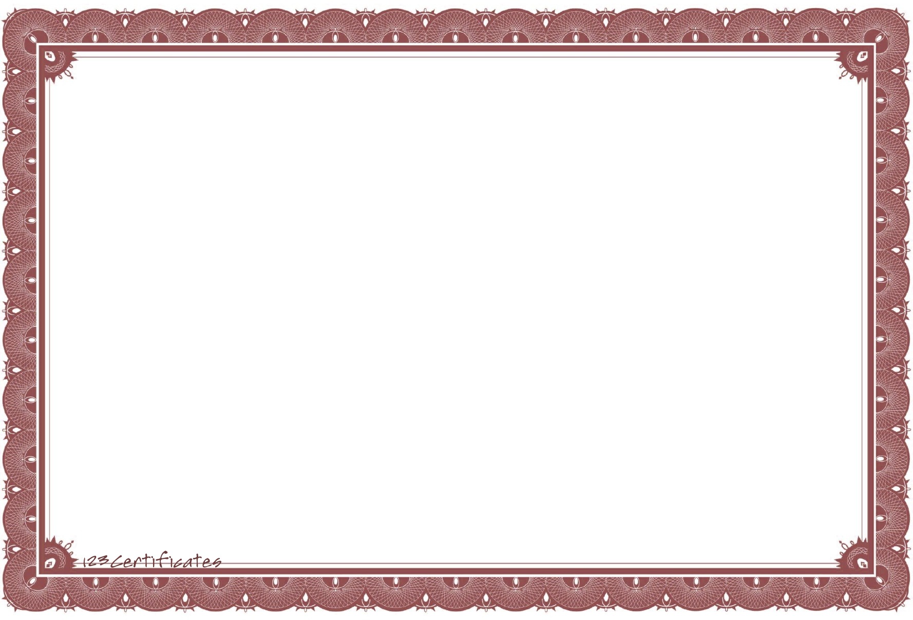 certificate style page borders for word free download